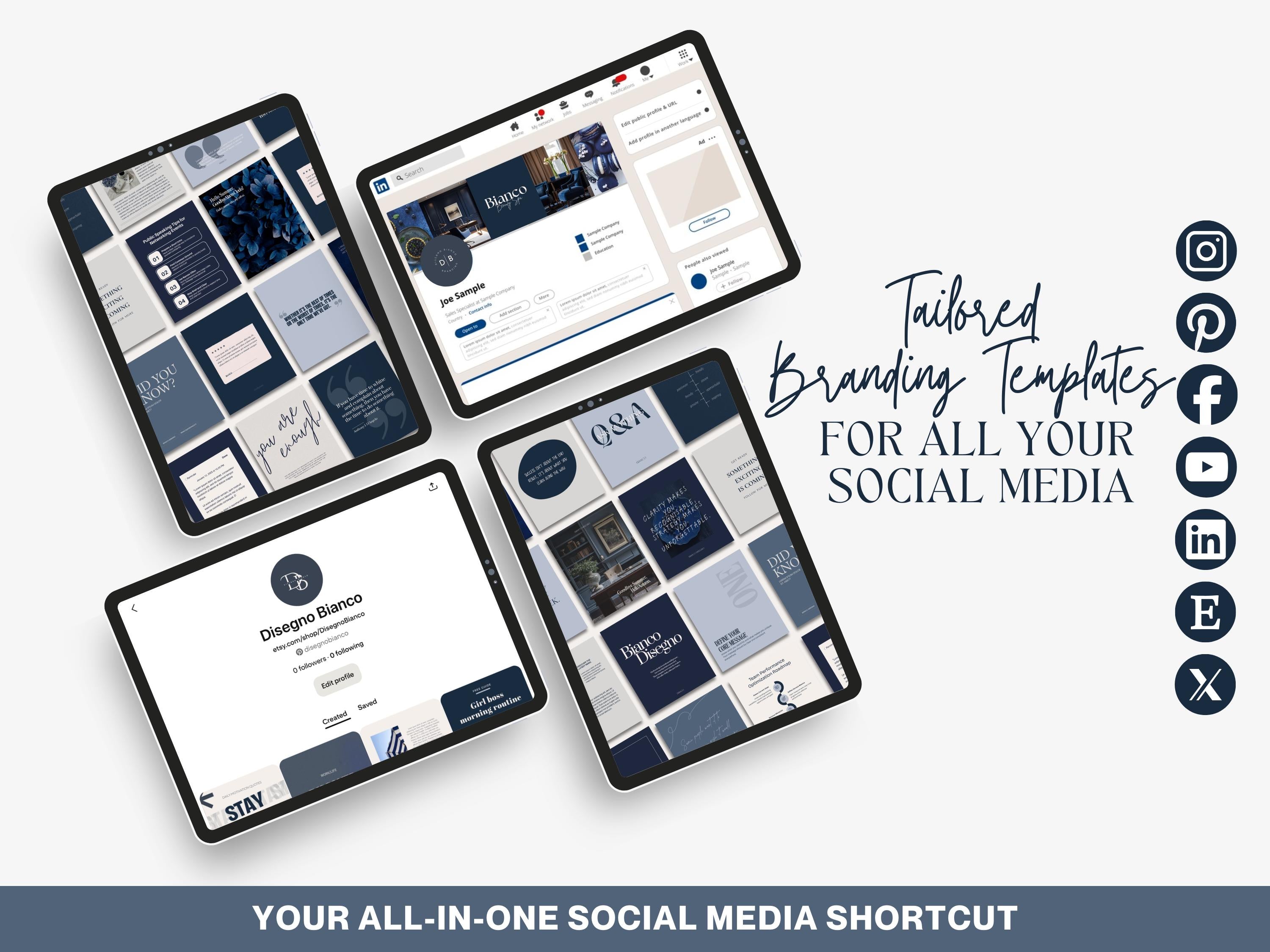 Blueberry Inspired Branding Kit