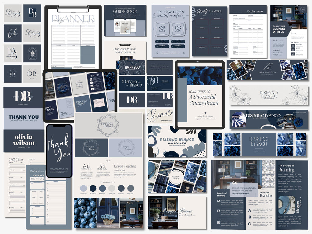 Blueberry Inspired Branding Kit