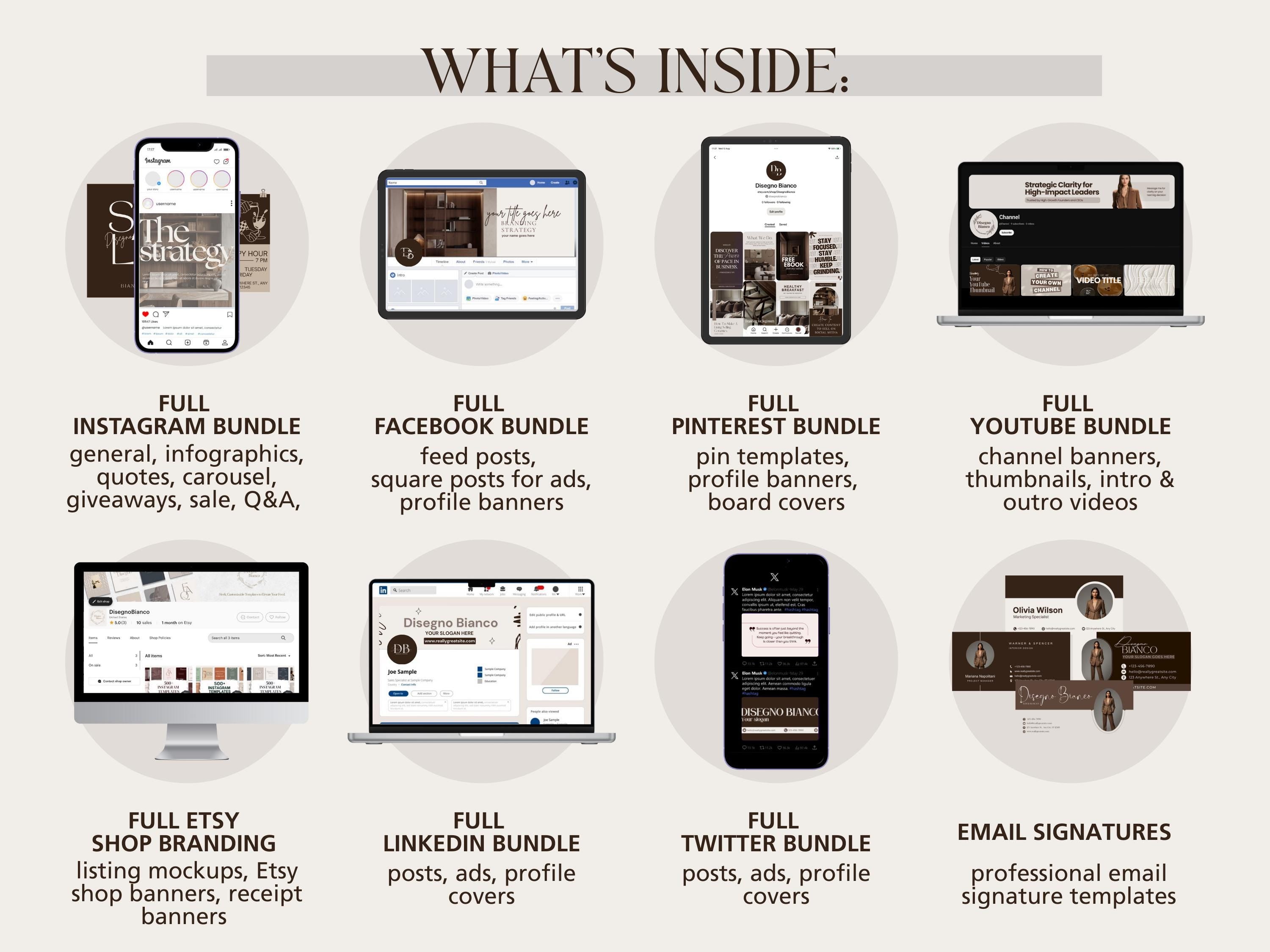 Iced Latte Inspired Branding Kit