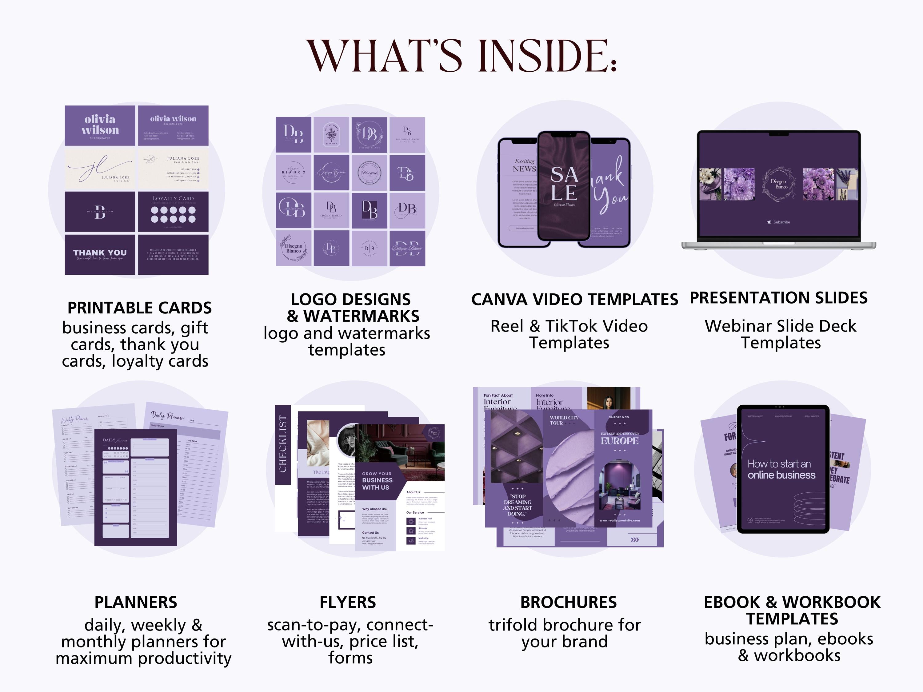 Lavendar Inspired Branding Kit