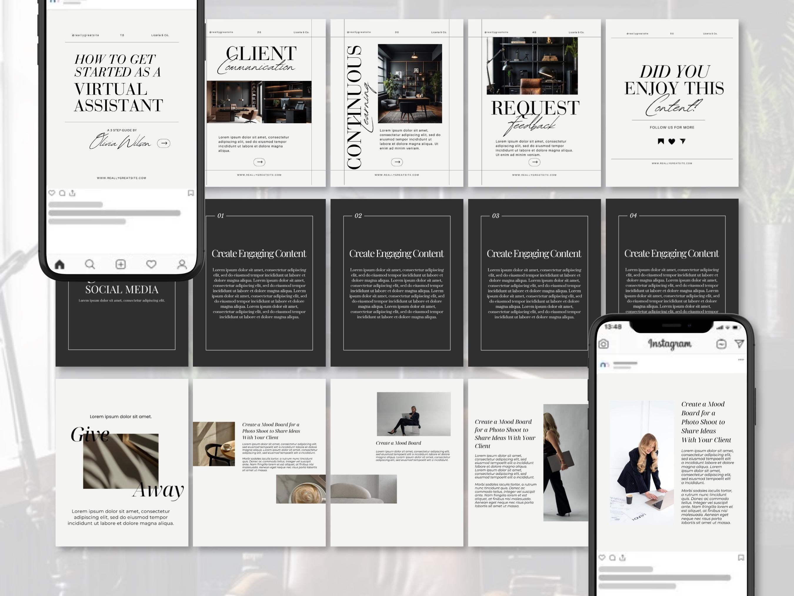 Viral Hook Carousel Templates | 40 Carousels