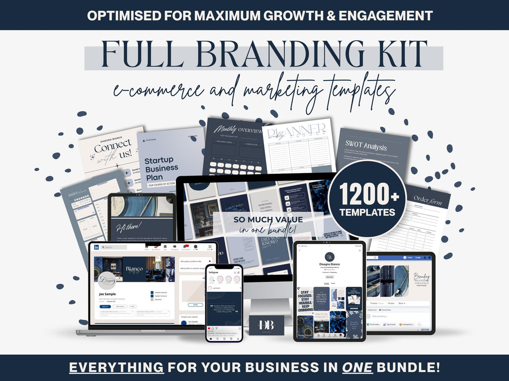 Blueberry Inspired Branding Kit