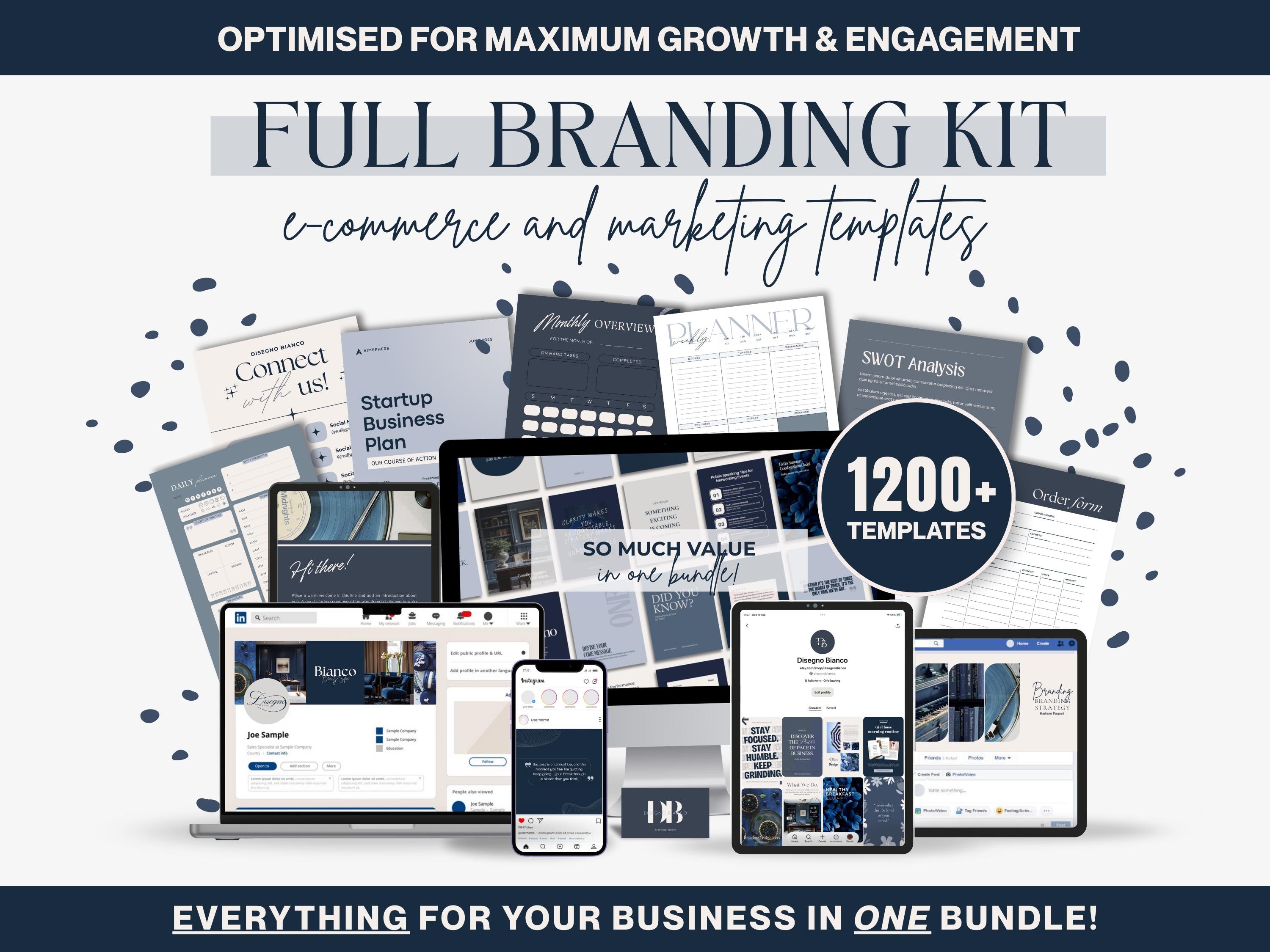 Blueberry Inspired Branding Kit