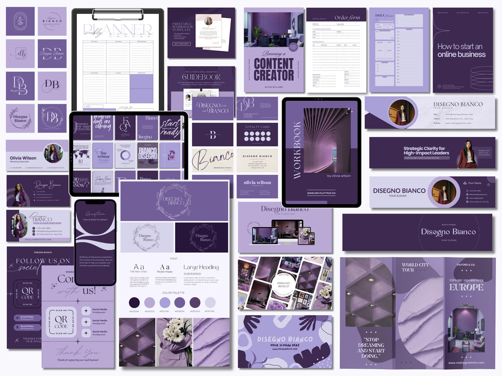Lavendar Inspired Branding Kit