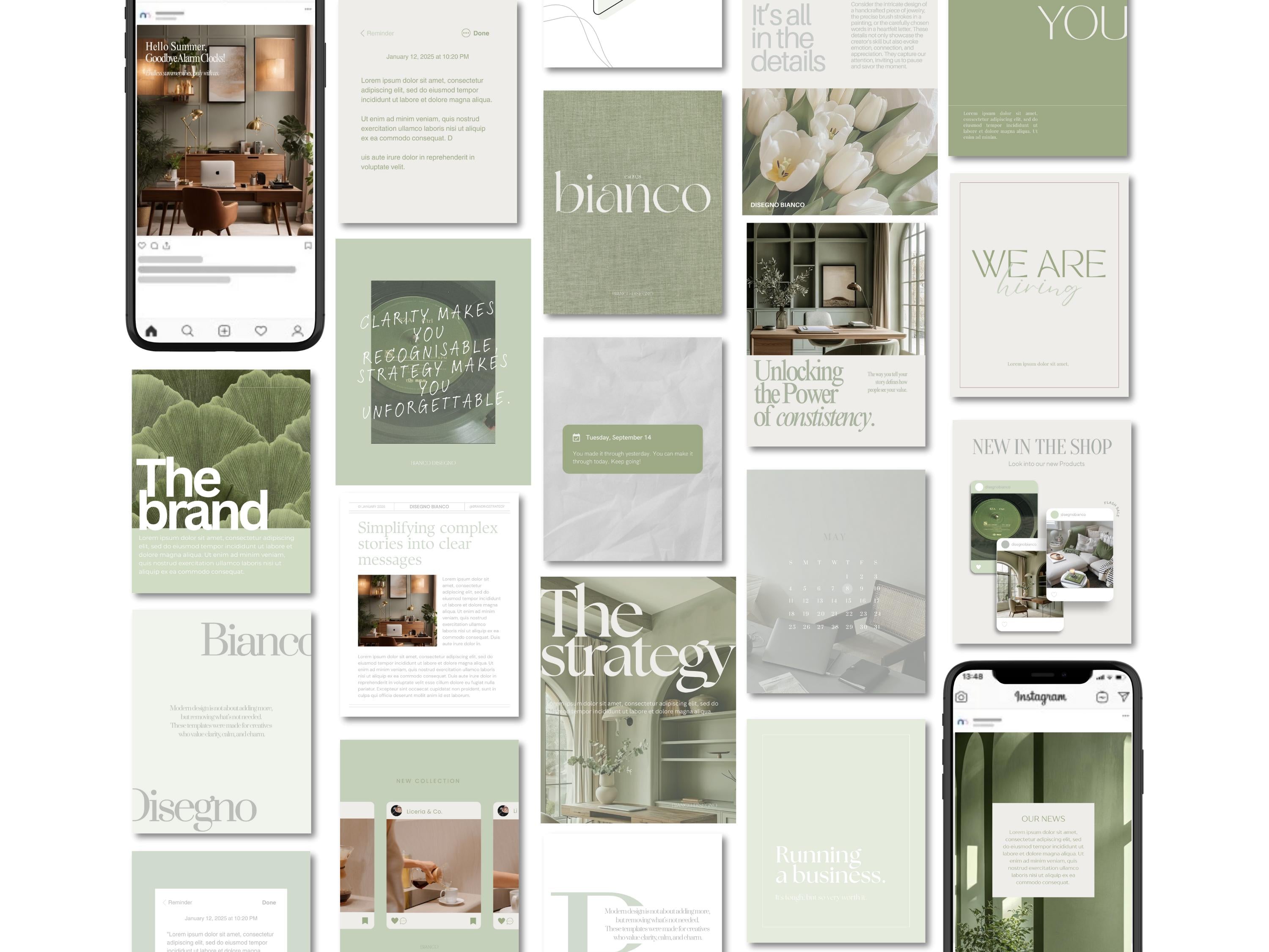 Matcha Inspired Branding Kit