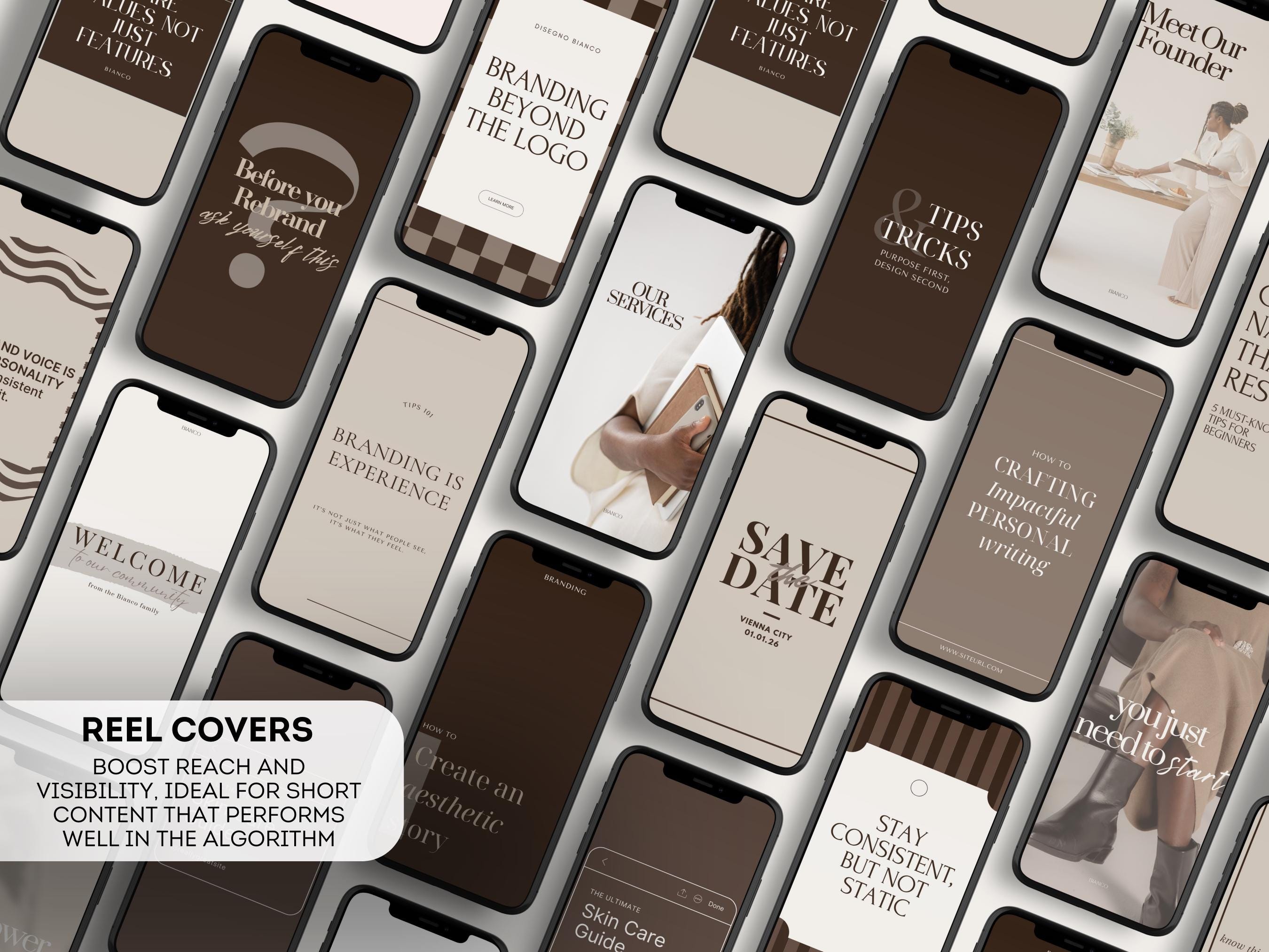 Iced Latte Neutral Brown Templates for Business Growth | 500+ Canva Social Media Posts, Stories & Reels