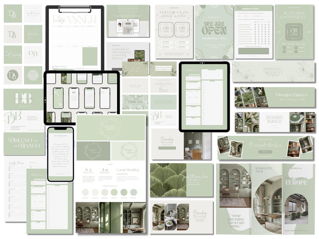 Matcha Inspired Branding Kit