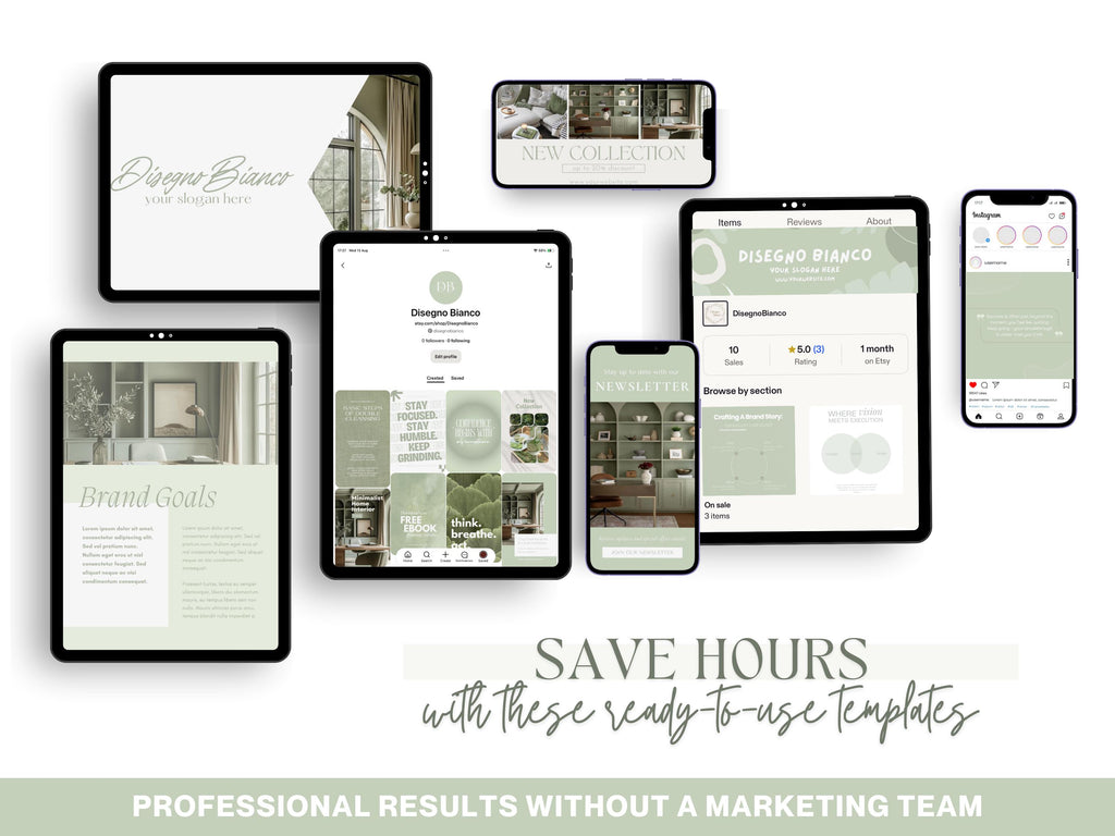 Matcha Inspired Branding Kit