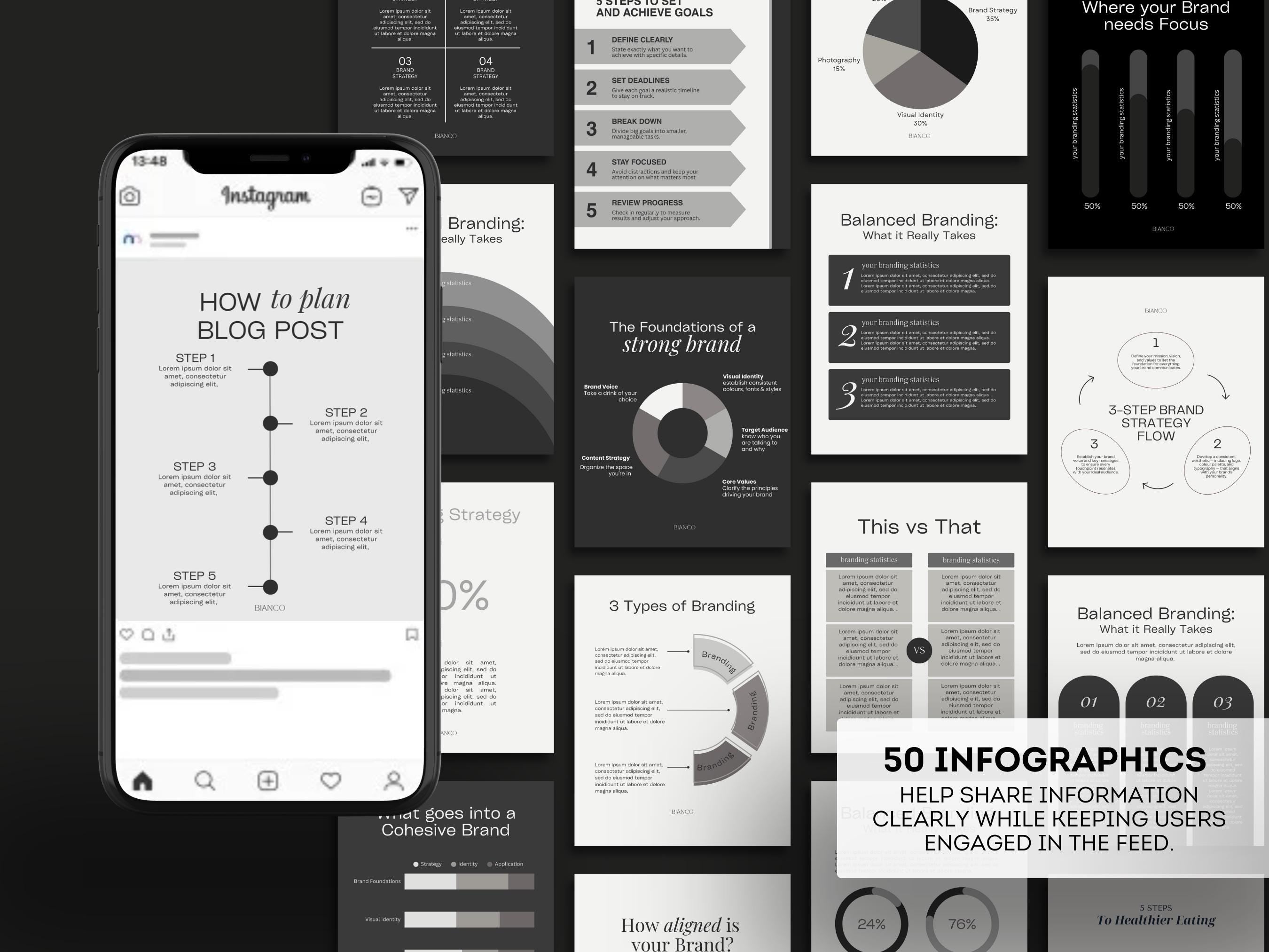 Neutral Instagram Templates for Business