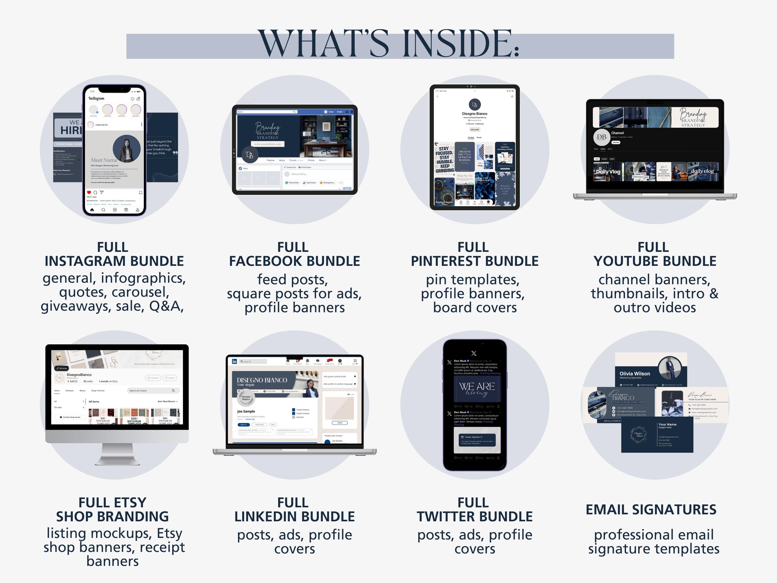 Powder Blue Inspired Branding Kit