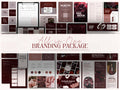 Burgundy Inspired Branding Kit