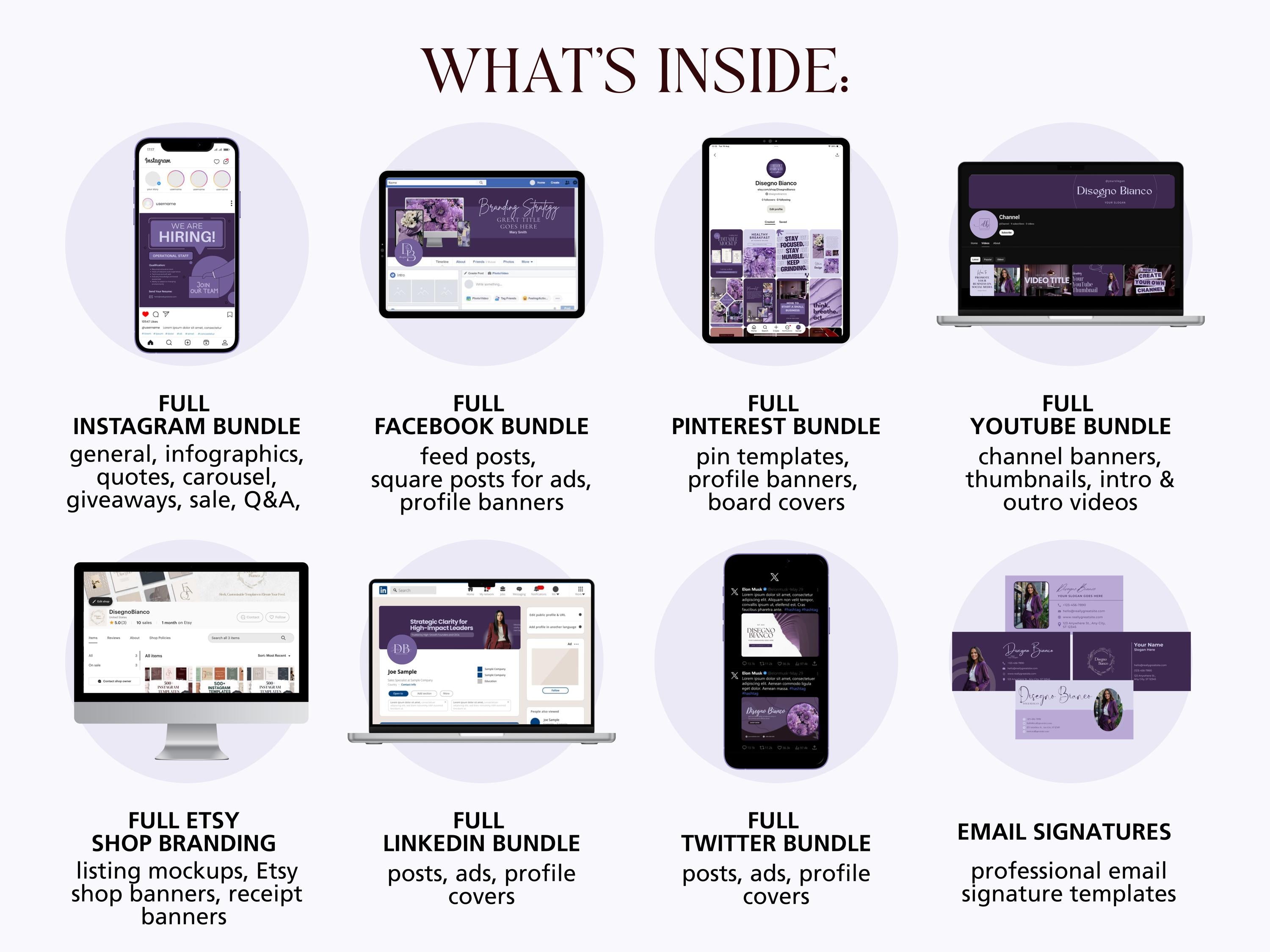 Lavendar Inspired Branding Kit