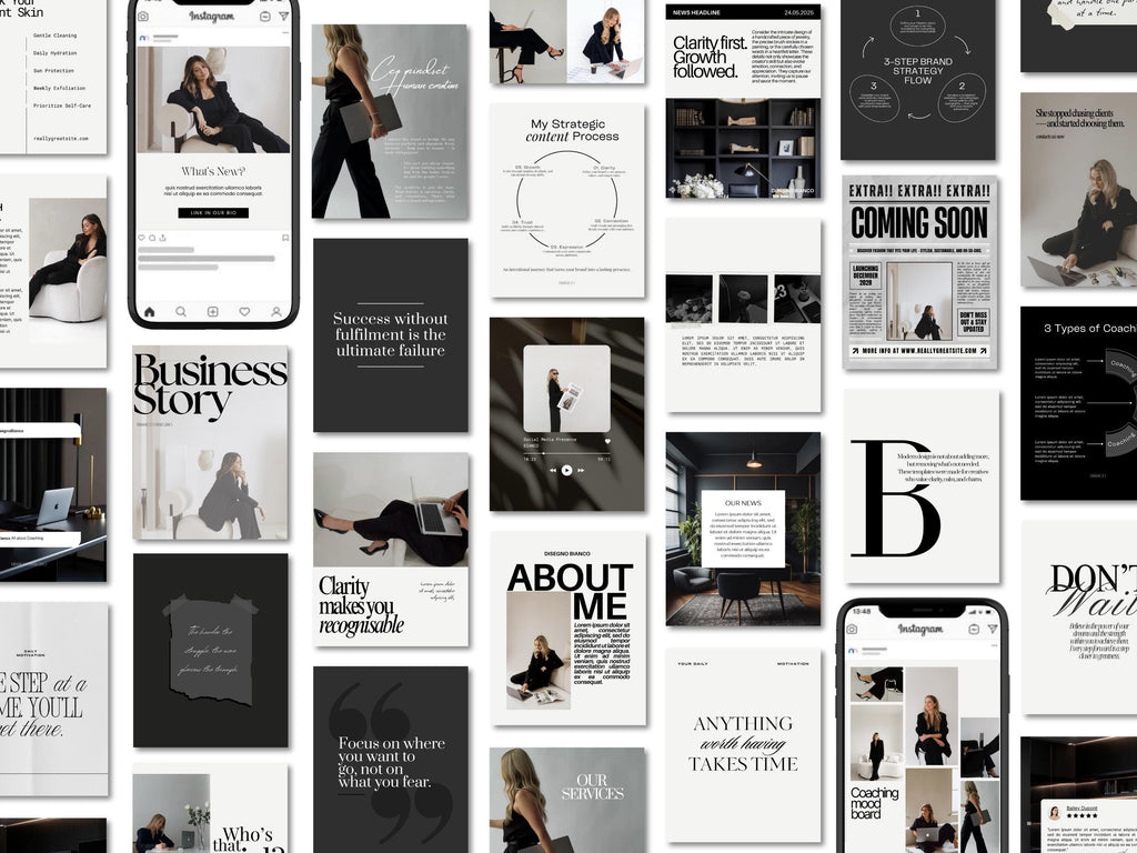 1400+ Instagram Templates in Neutral Tones