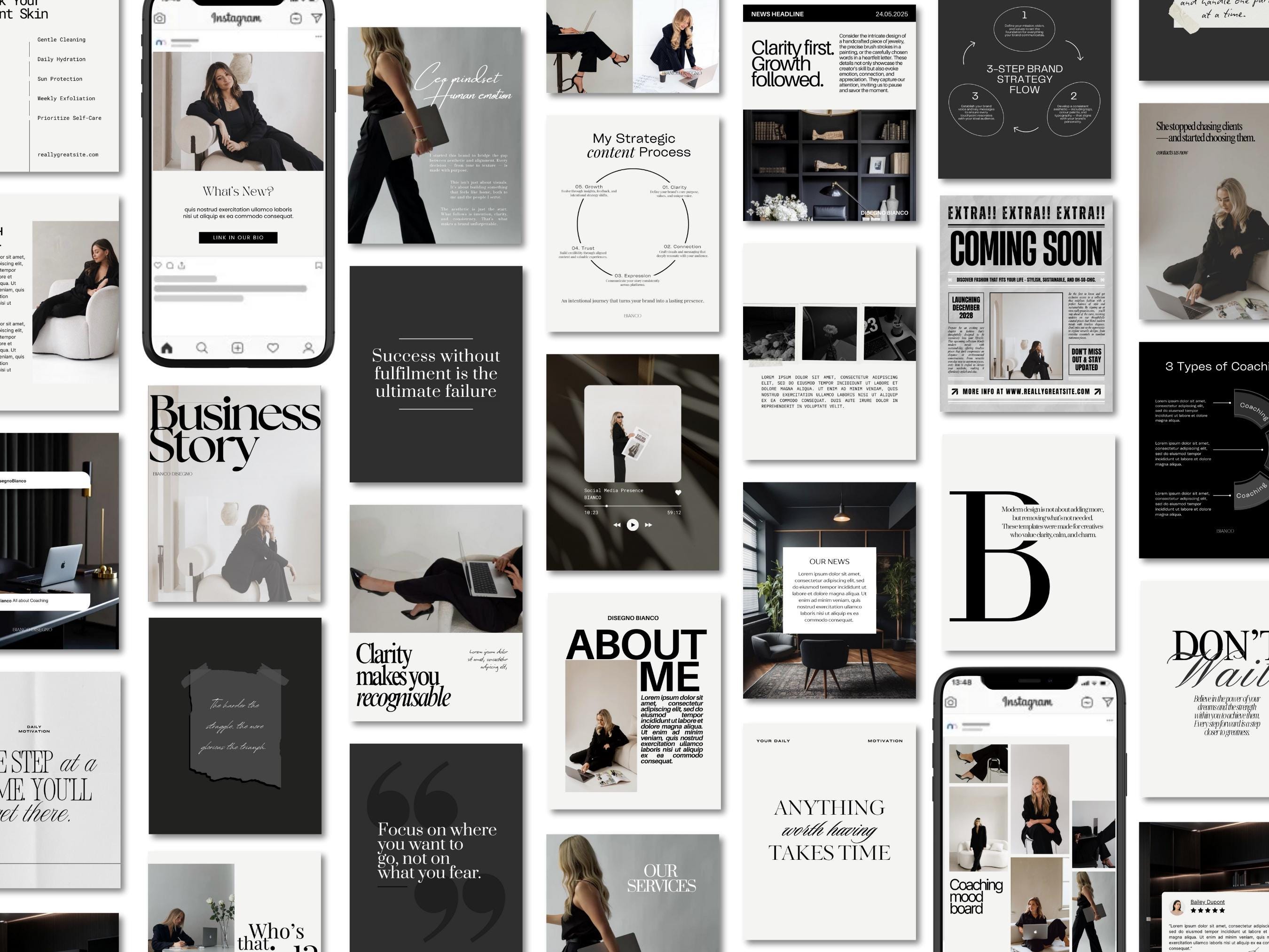 1400+ Instagram Templates in Neutral Tones