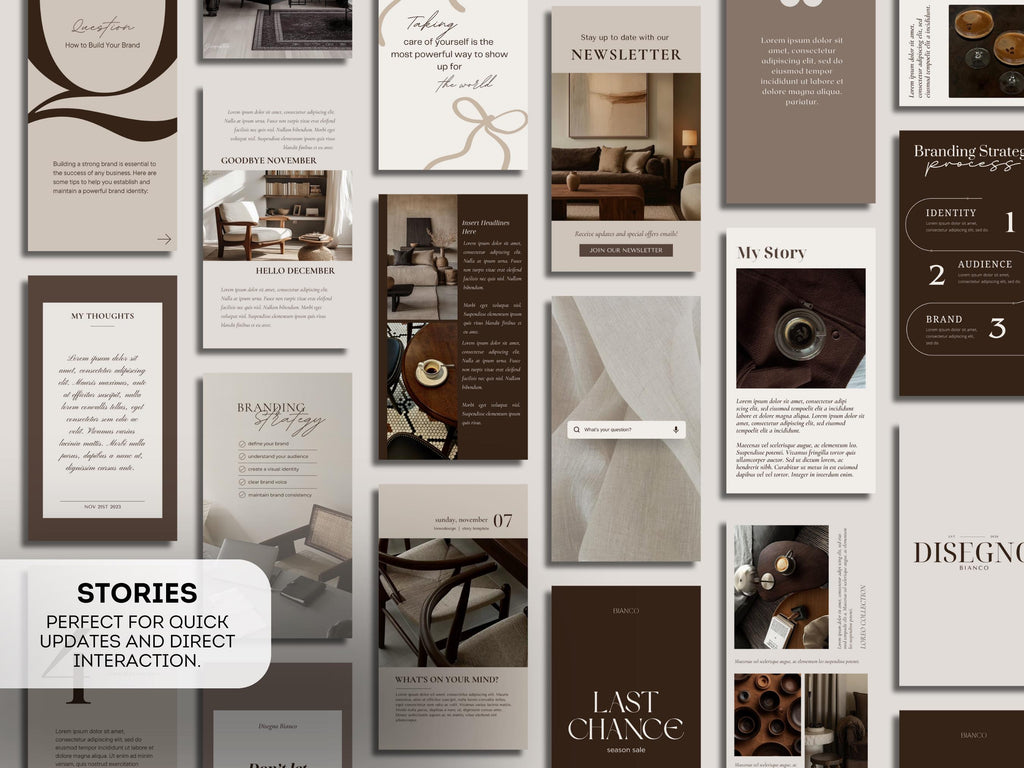 Iced Latte Neutral Brown Templates for Business Growth | 500+ Canva Social Media Posts, Stories & Reels