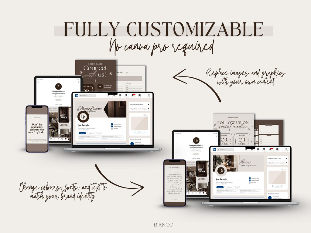 Iced Latte Inspired Branding Kit