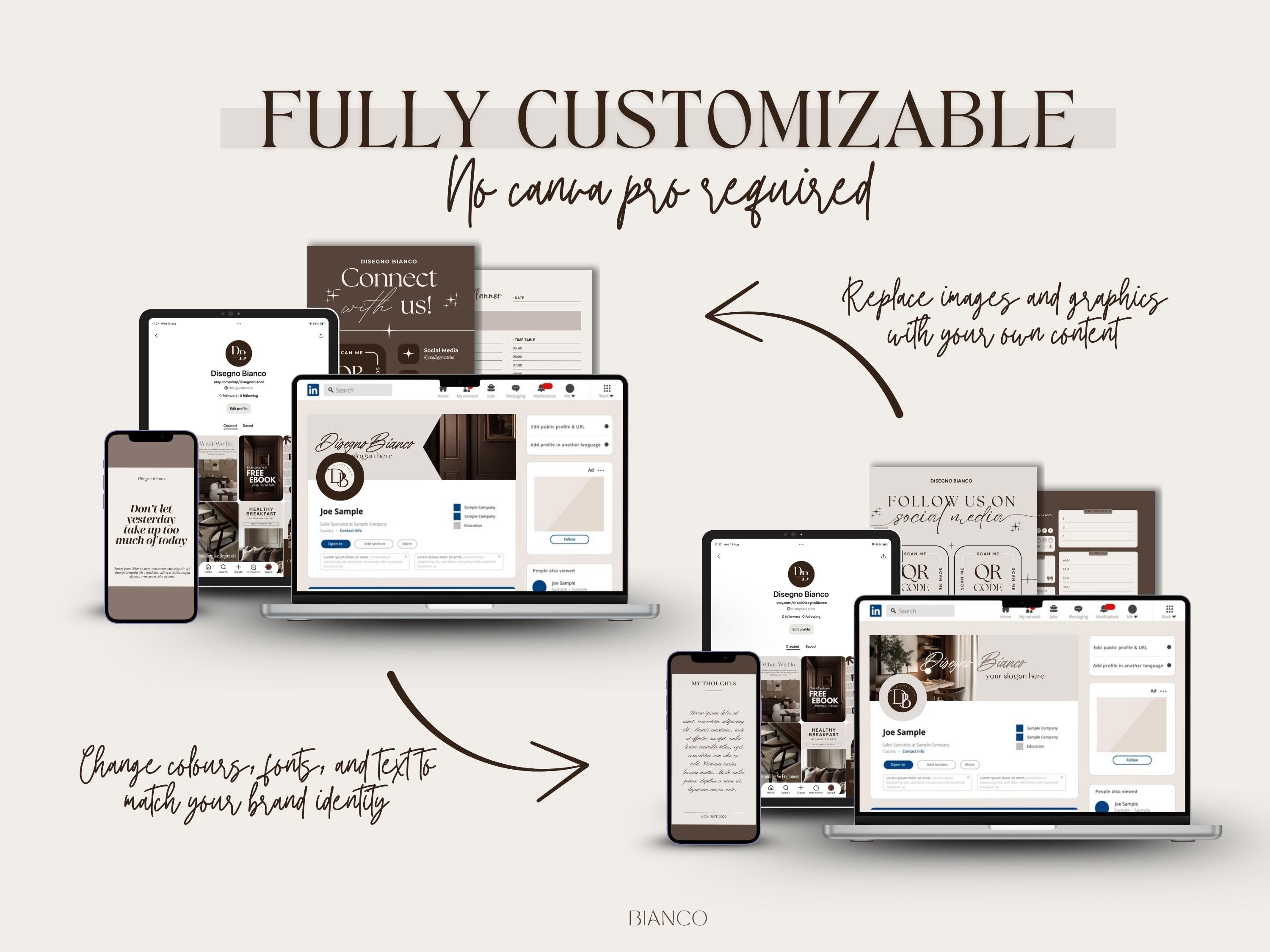 Iced Latte Inspired Branding Kit