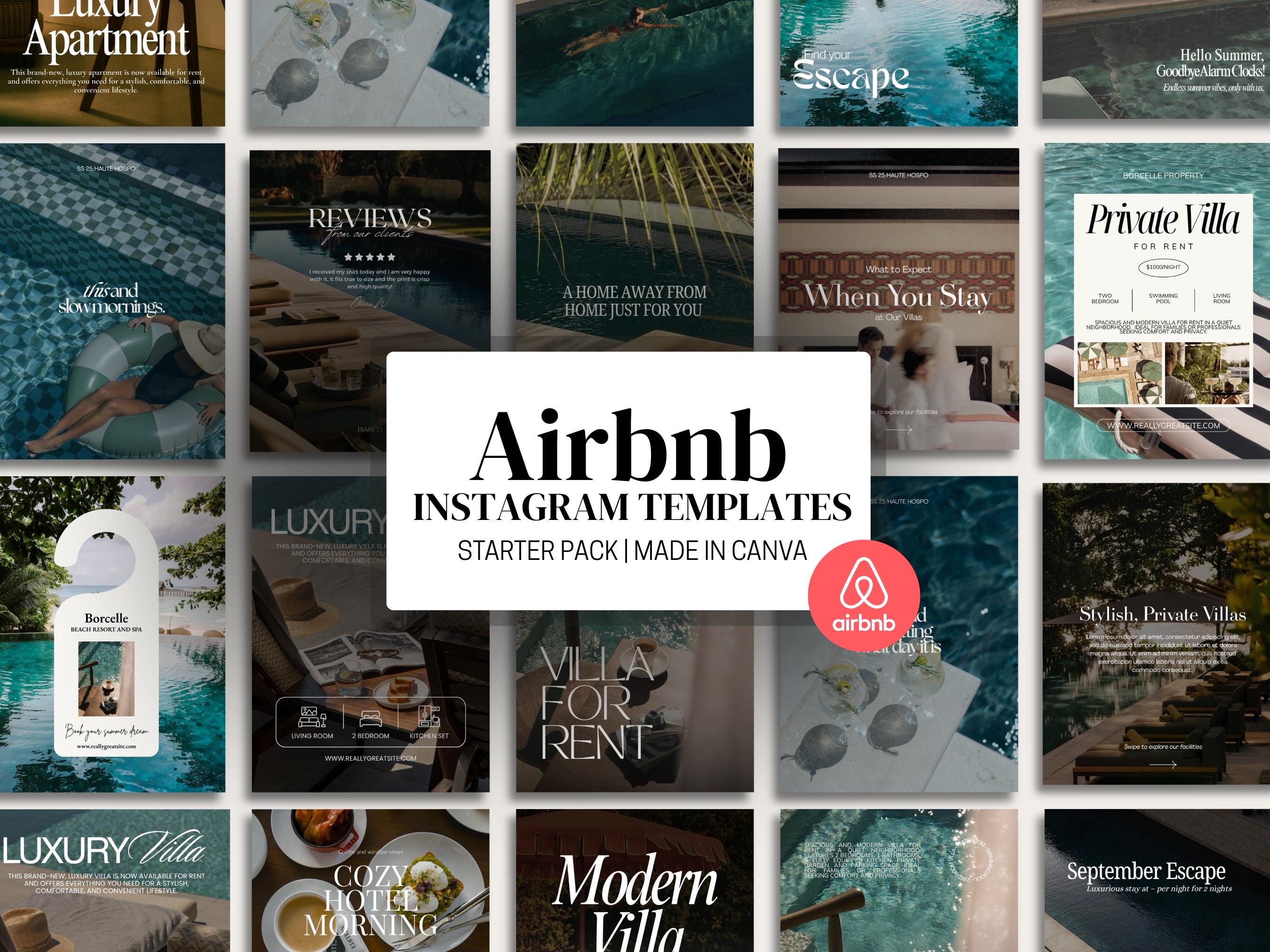 Airbnb Instagram Post Templates