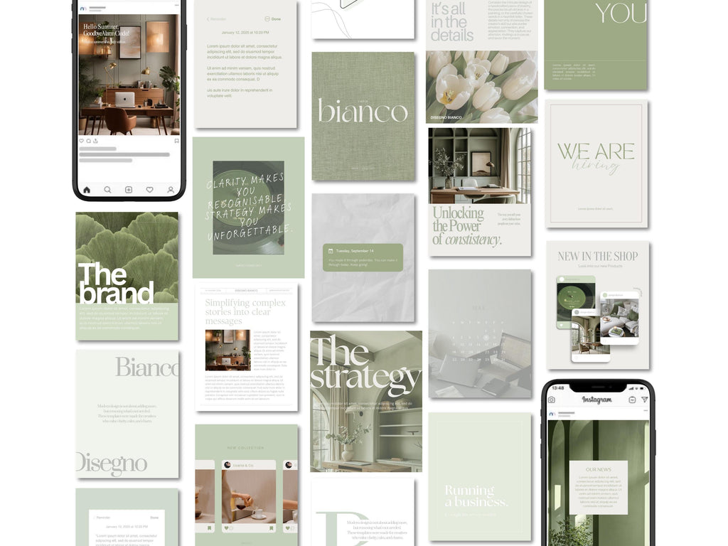 Matcha Inspired Branding Kit