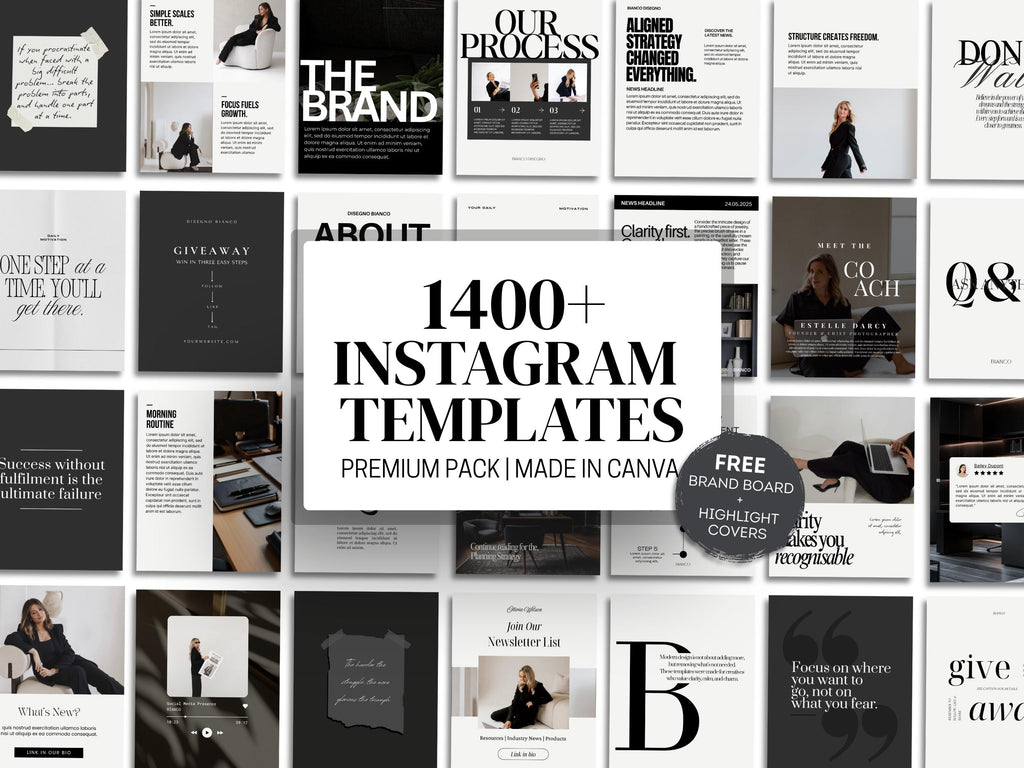 1400+ Instagram Templates in Neutral Tones