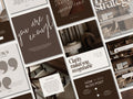 Iced Latte Neutral Brown Templates for Business Growth | 500+ Canva Social Media Posts, Stories & Reels