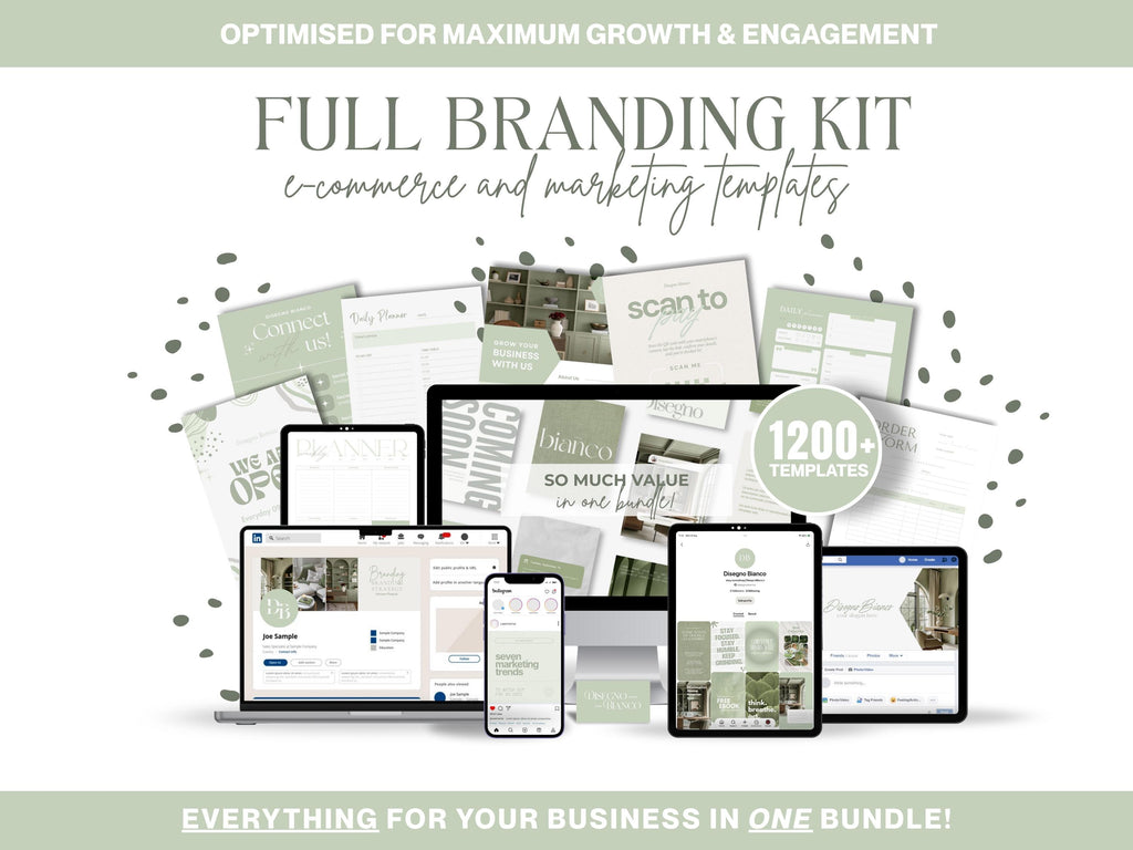 Matcha Inspired Branding Kit