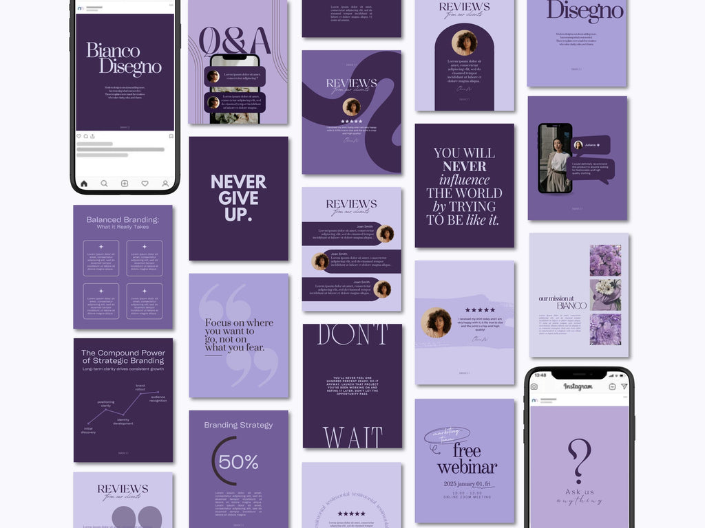Lavendar Inspired Branding Kit