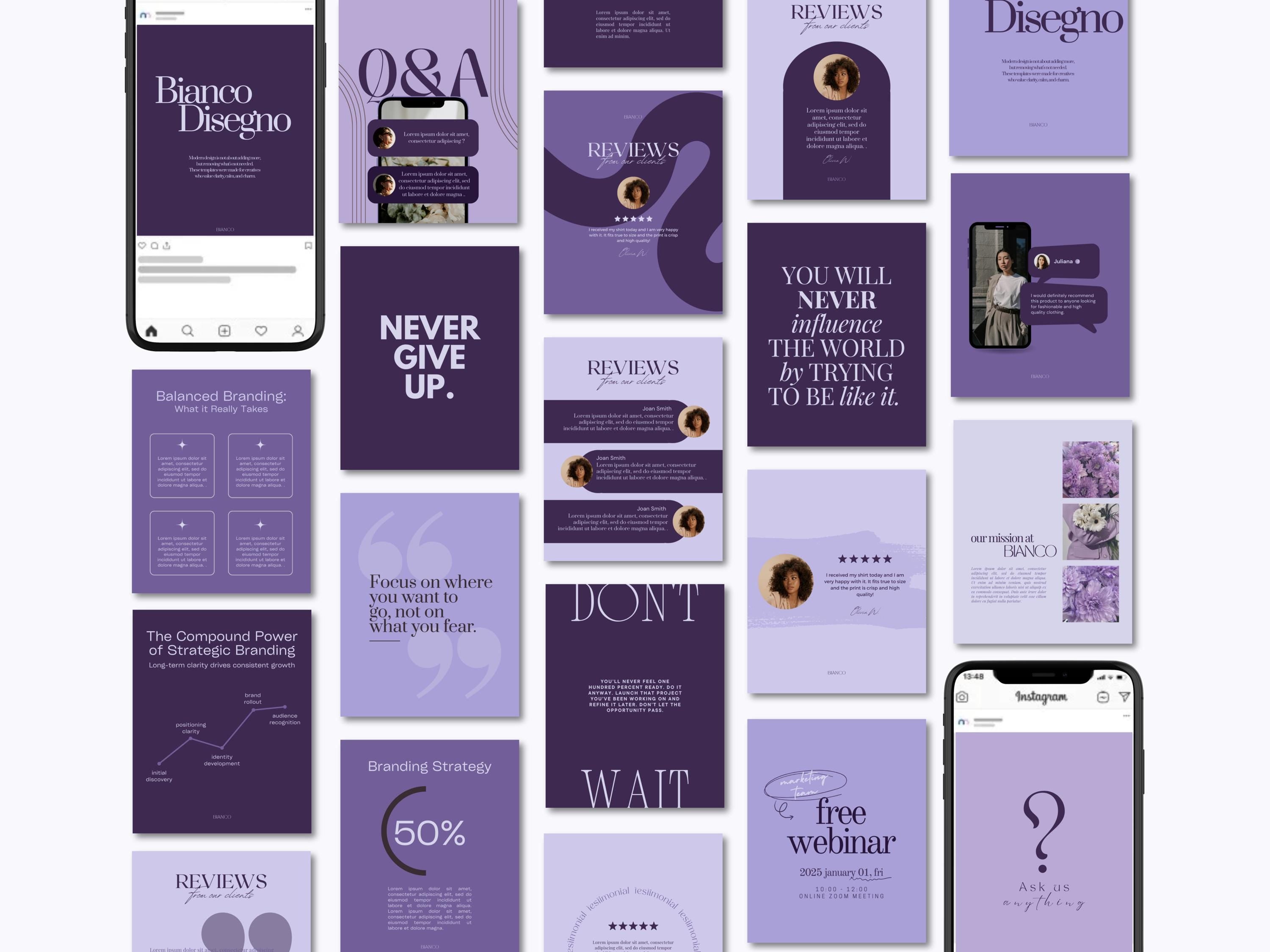 Lavendar Inspired Branding Kit