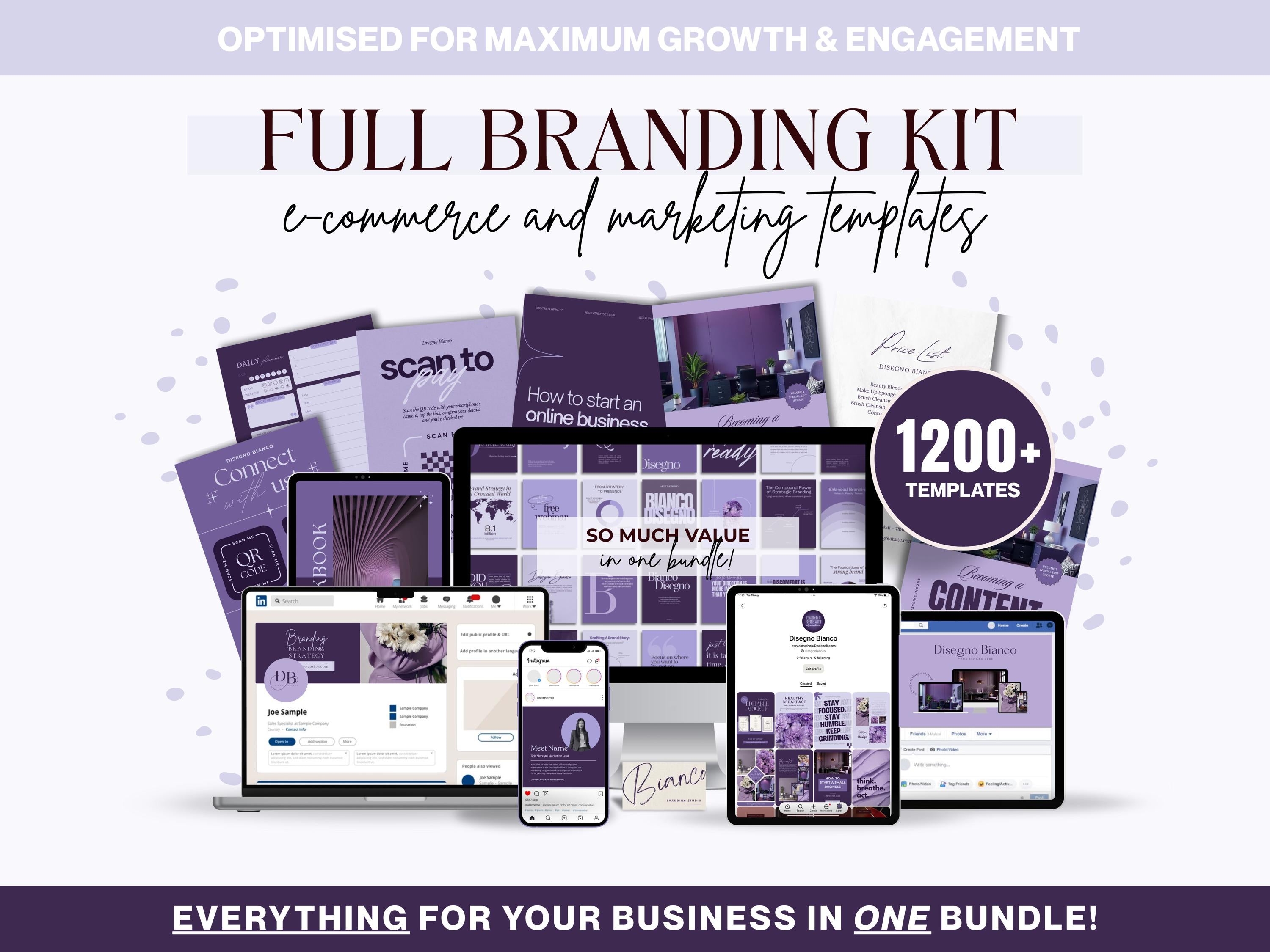 Lavendar Inspired Branding Kit