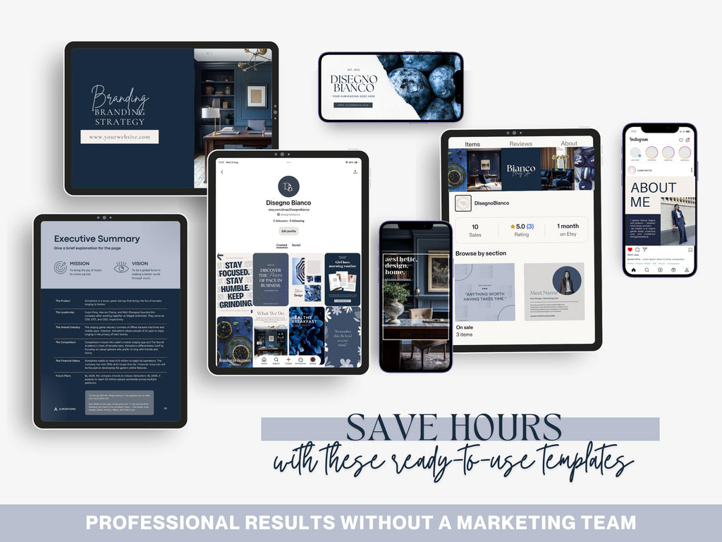 Blueberry Inspired Branding Kit