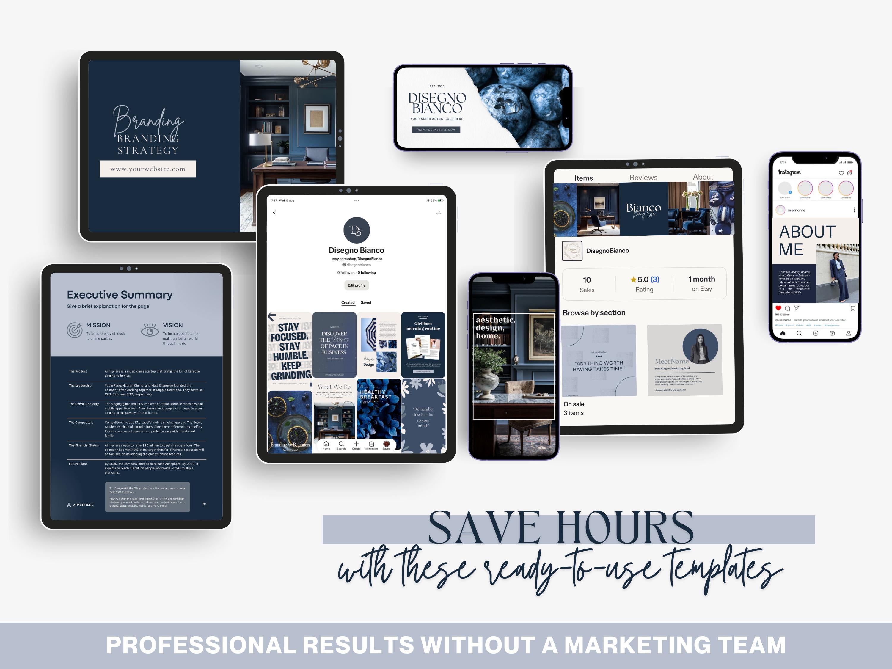 Blueberry Inspired Branding Kit