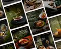 Restaurant Instagram Templates Canva Editable Posts Food Branding