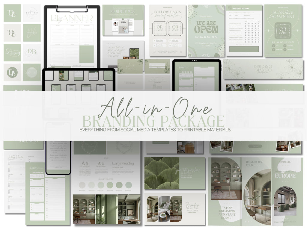 Matcha Inspired Branding Kit