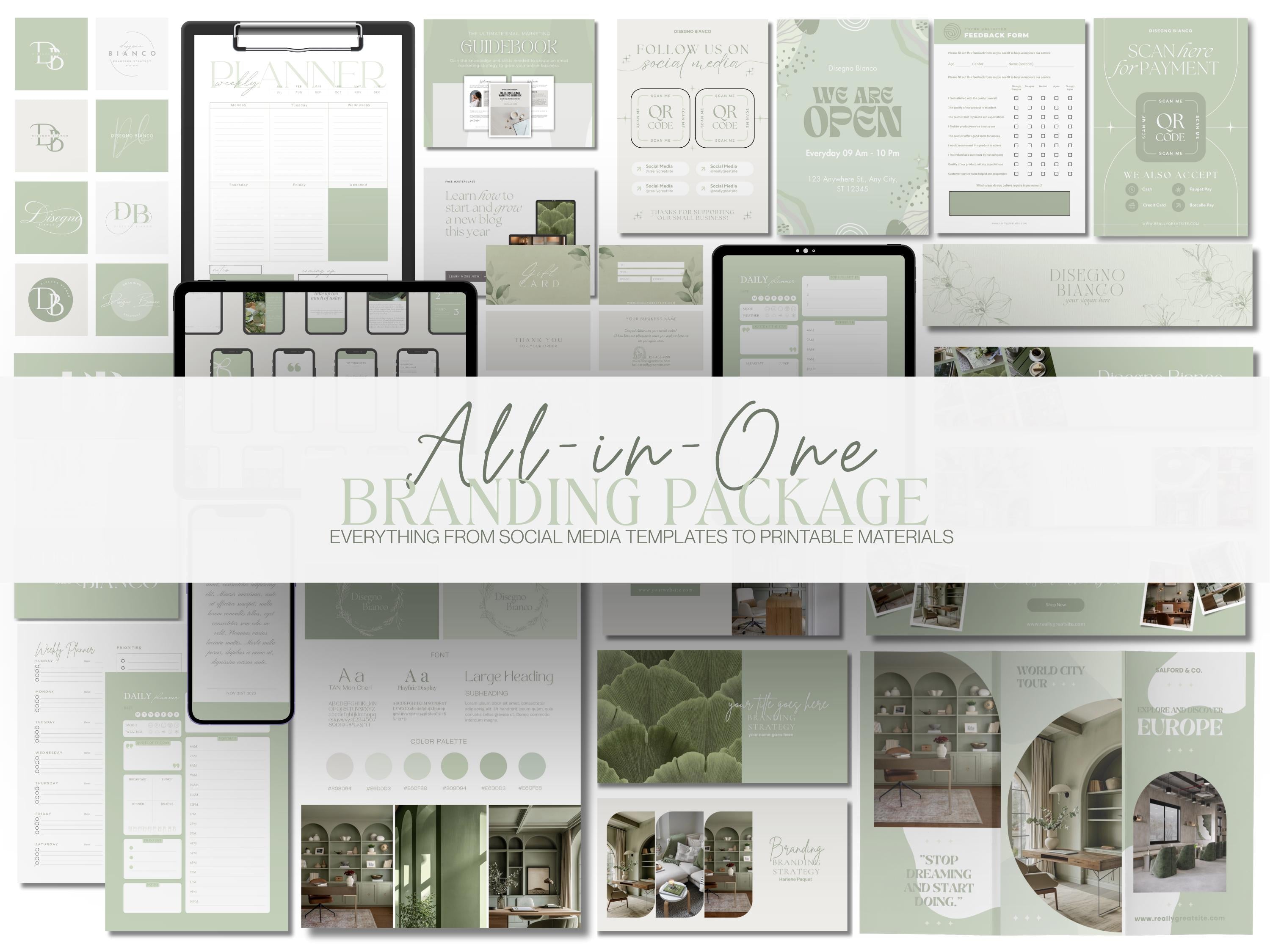 Matcha Inspired Branding Kit