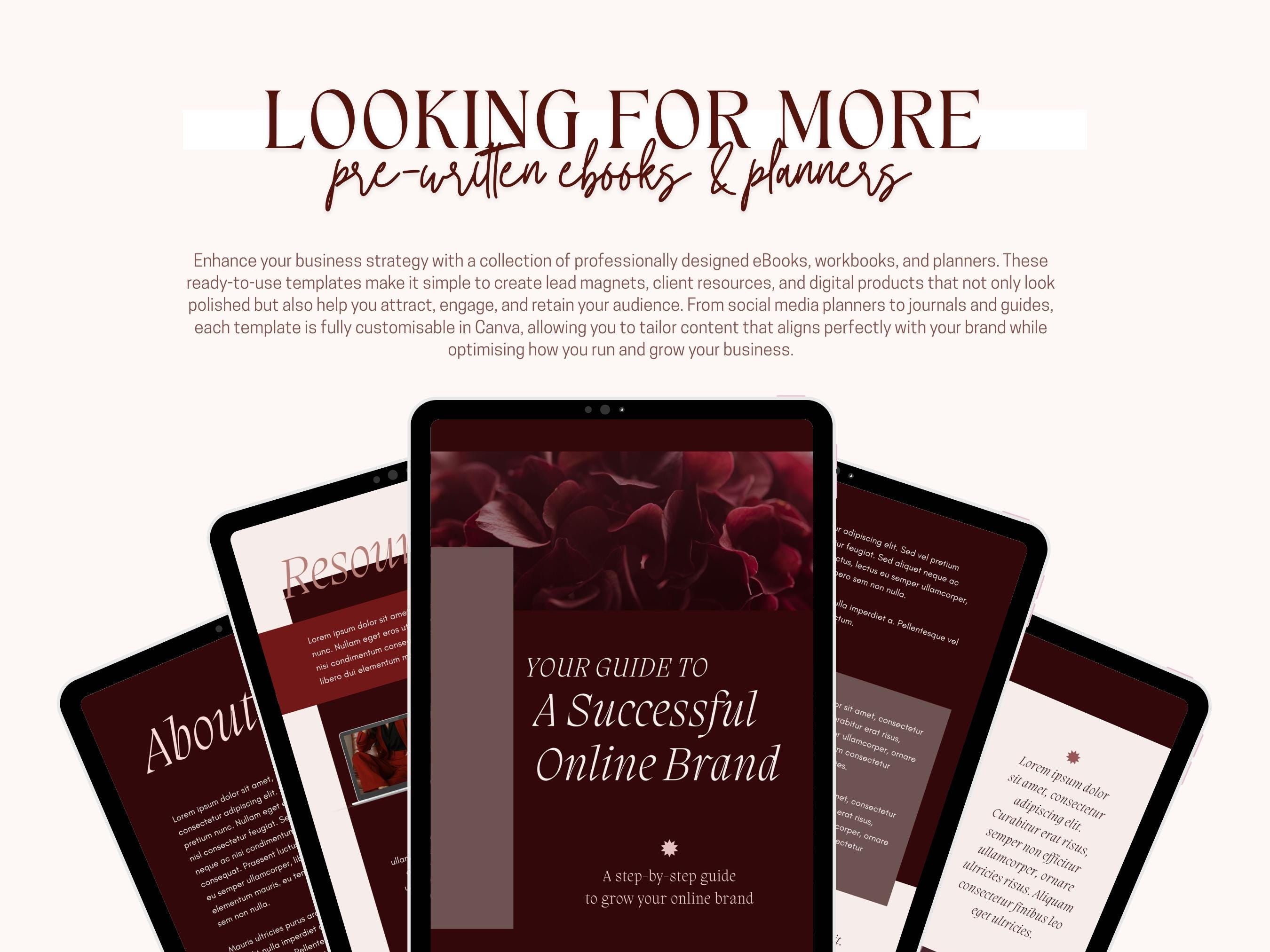 Burgundy Inspired Branding Kit