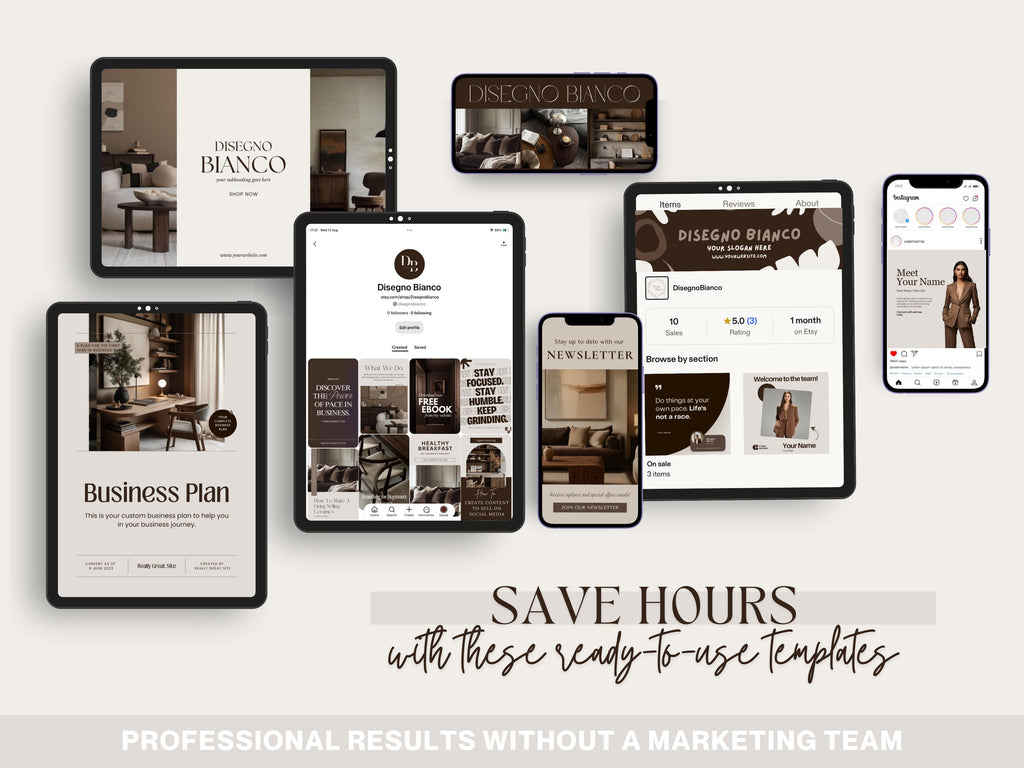 Iced Latte Inspired Branding Kit
