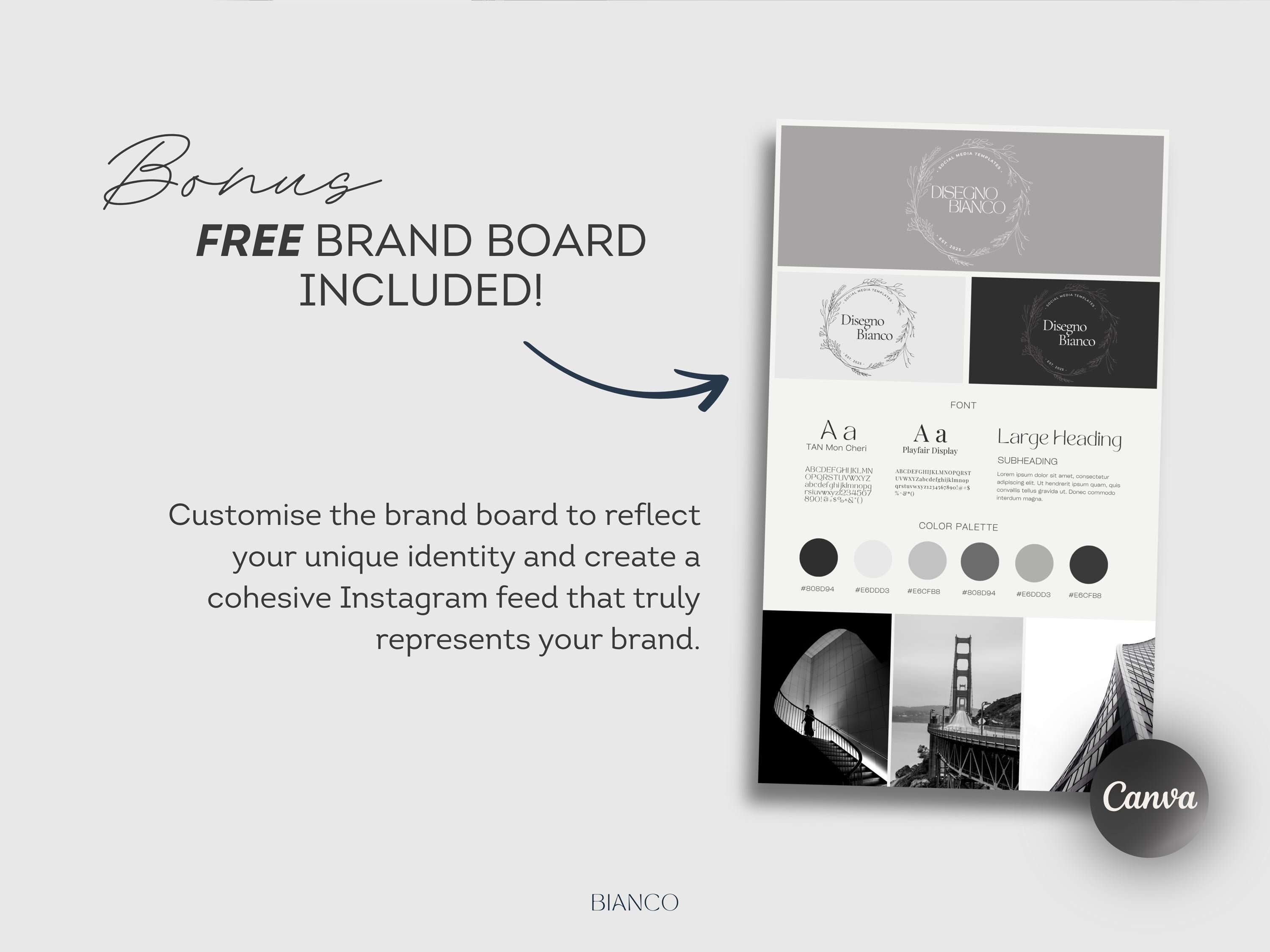 1400+ Instagram Templates in B&W