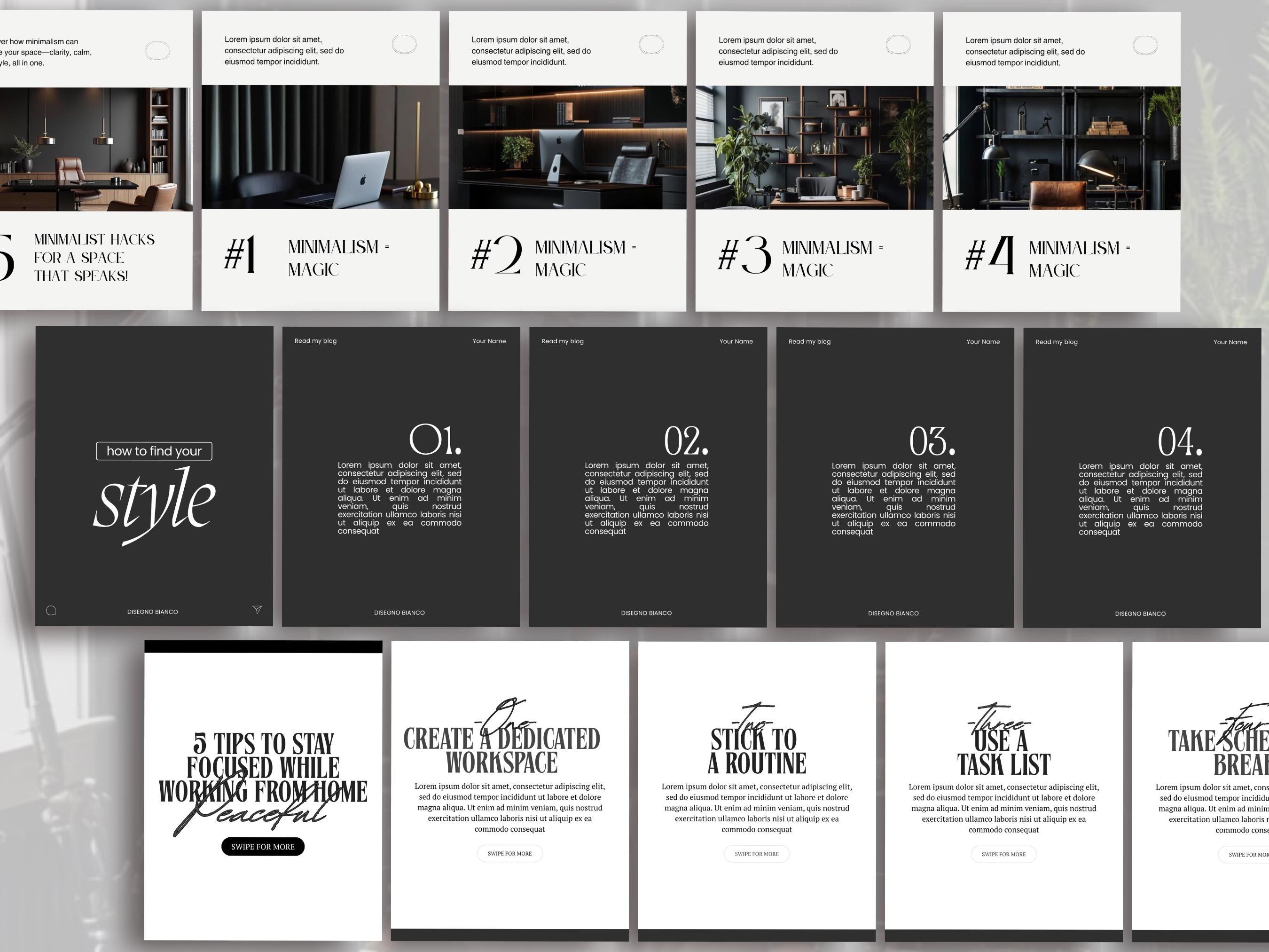Viral Hook Carousel Templates | 40 Carousels