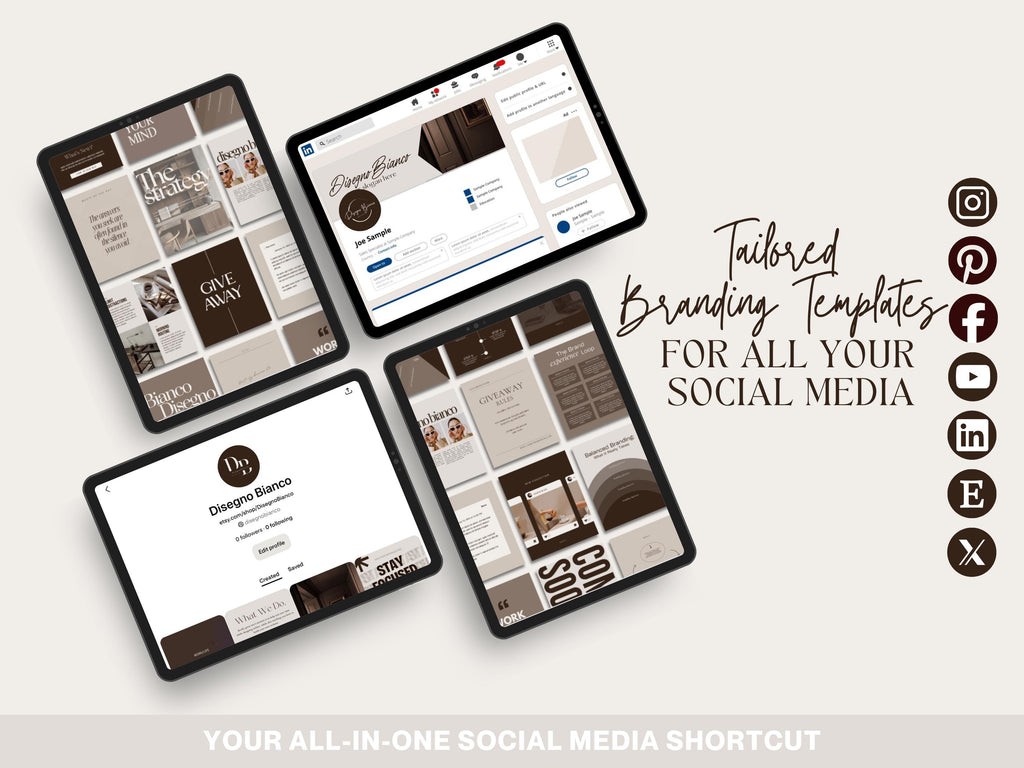 Iced Latte Inspired Branding Kit
