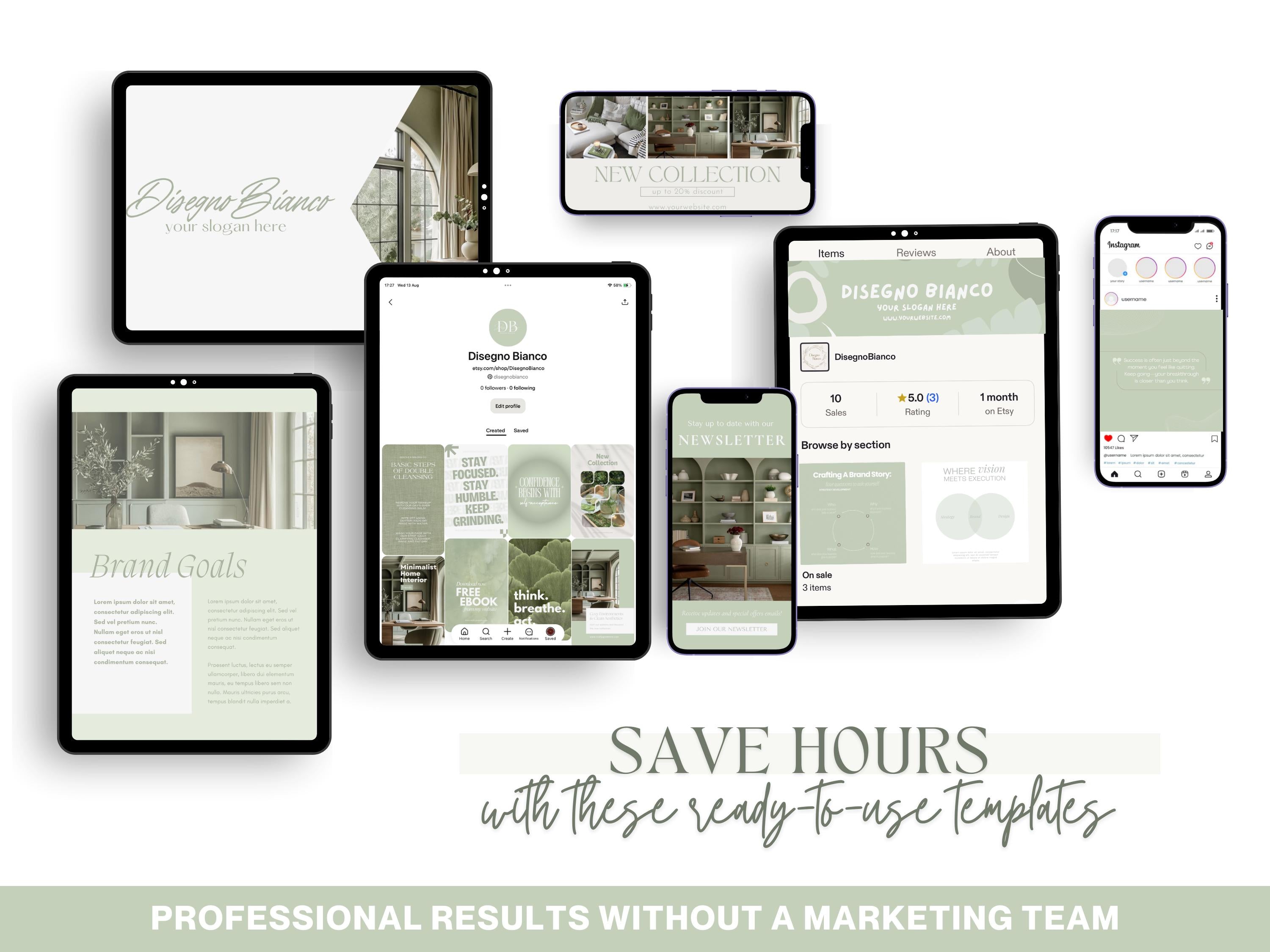 Matcha Inspired Branding Kit