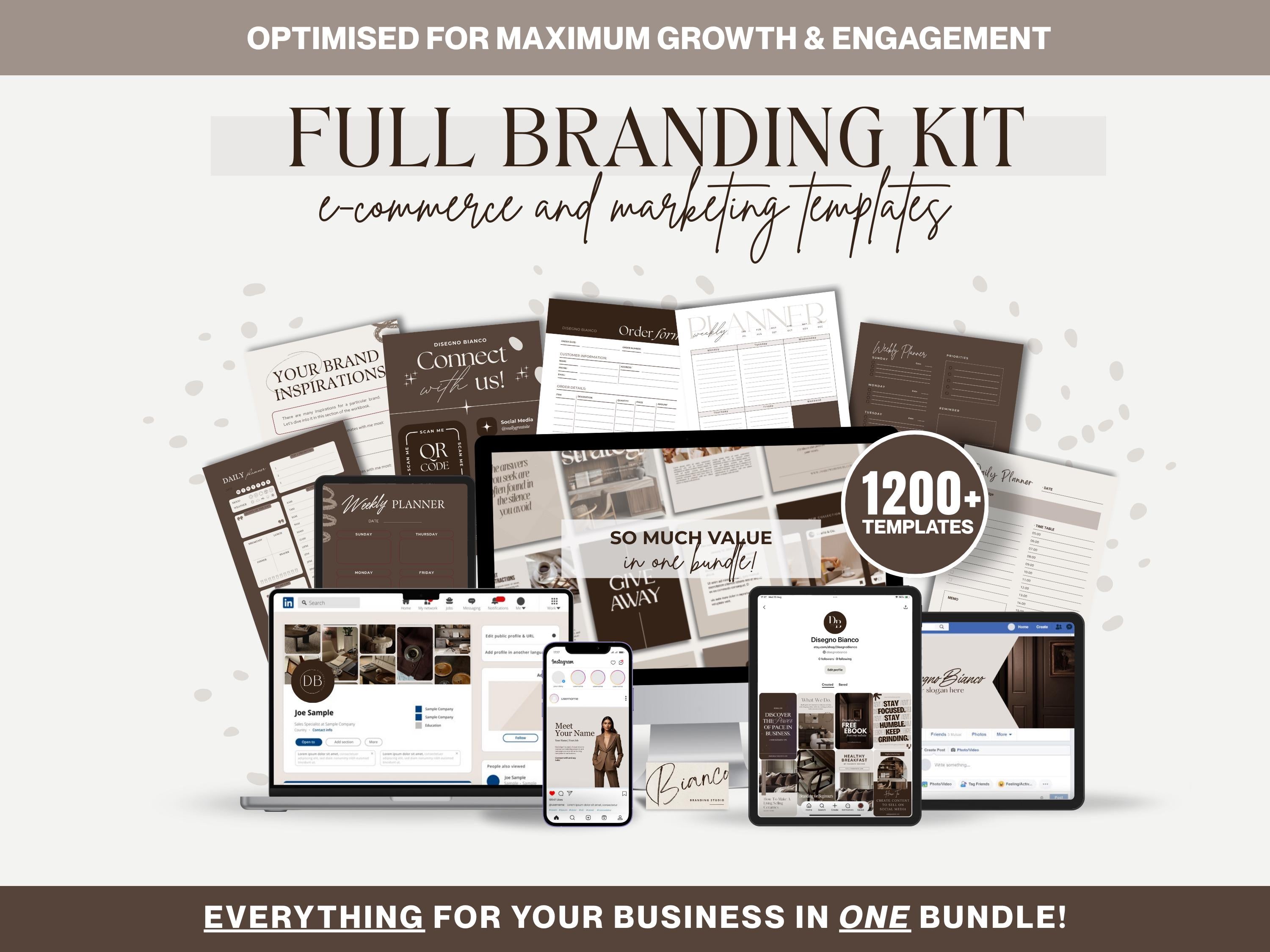 Iced Latte Inspired Branding Kit