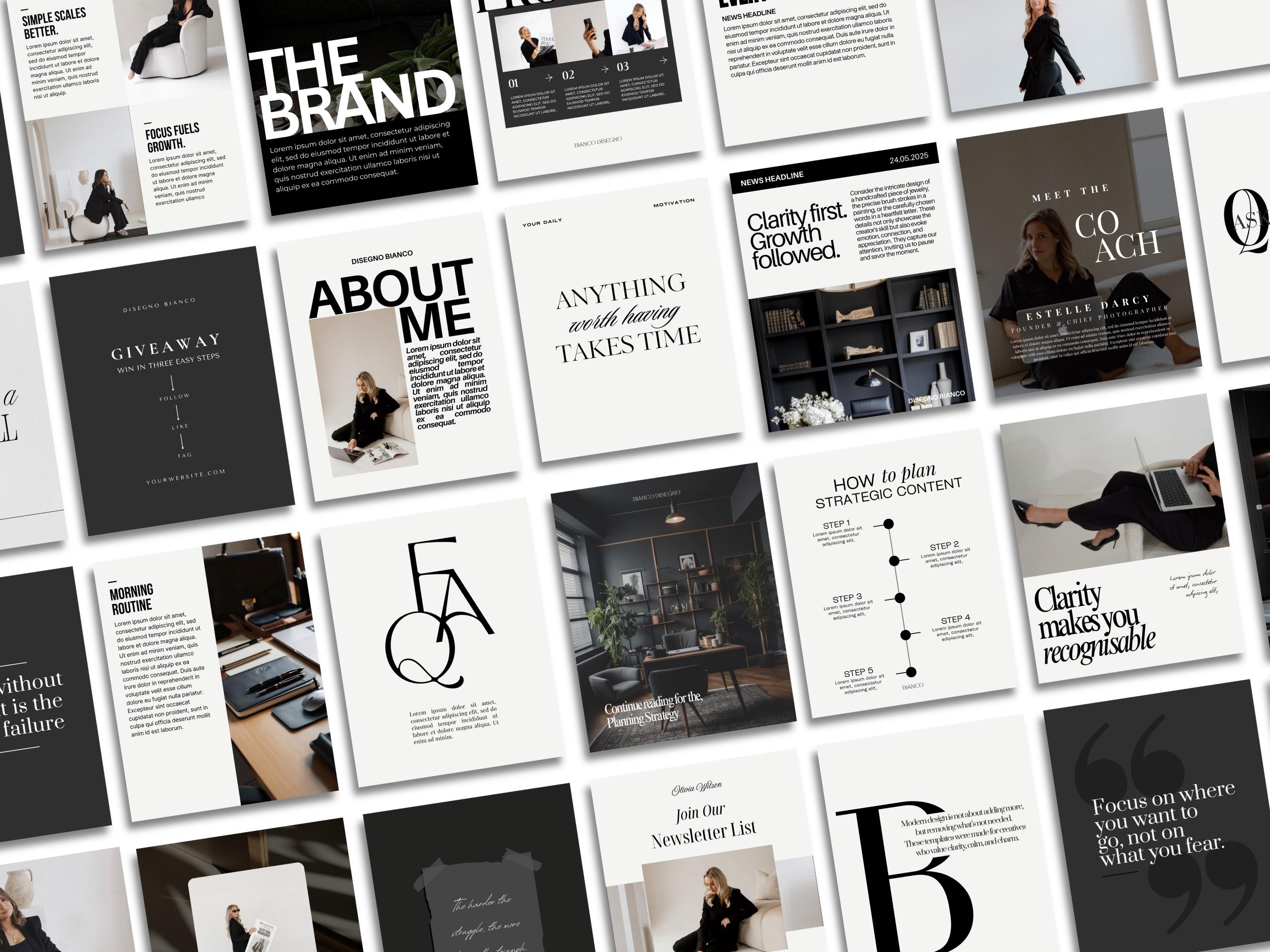 Neutral Instagram Templates for Business