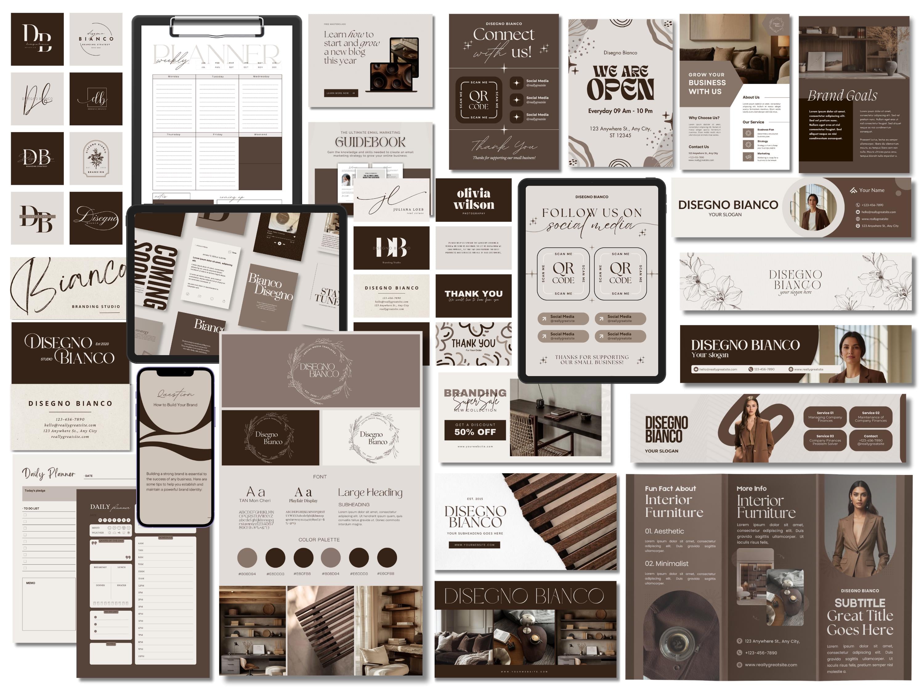 Iced Latte Inspired Branding Kit