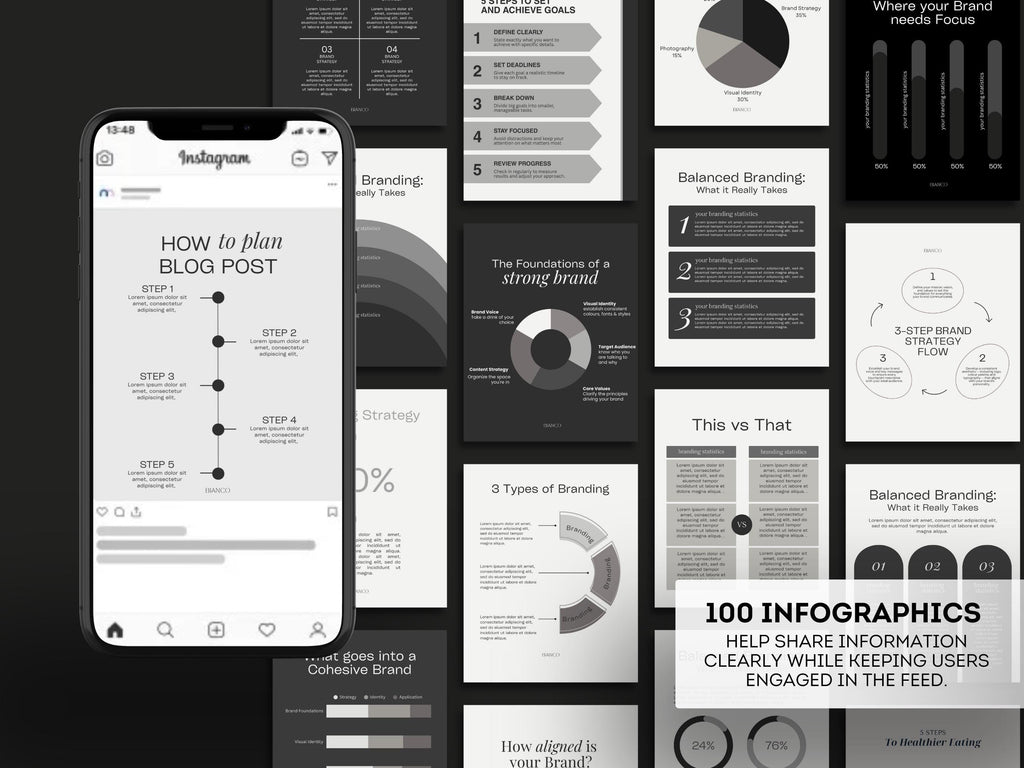 1400+ Instagram Templates in Neutral Tones